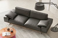 Reno 3 seater leather sofa with 2 seats